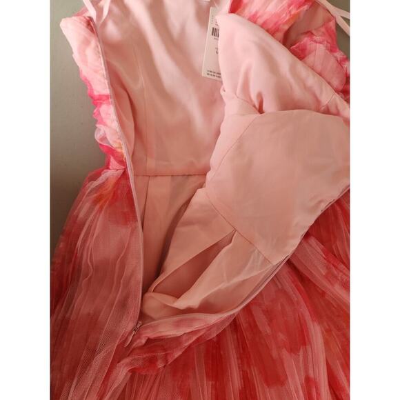 NWT Anthropologie Hutch One-Shoulder Floral Romper Size 6 Mesh #MB423 - Picture 9 of 13